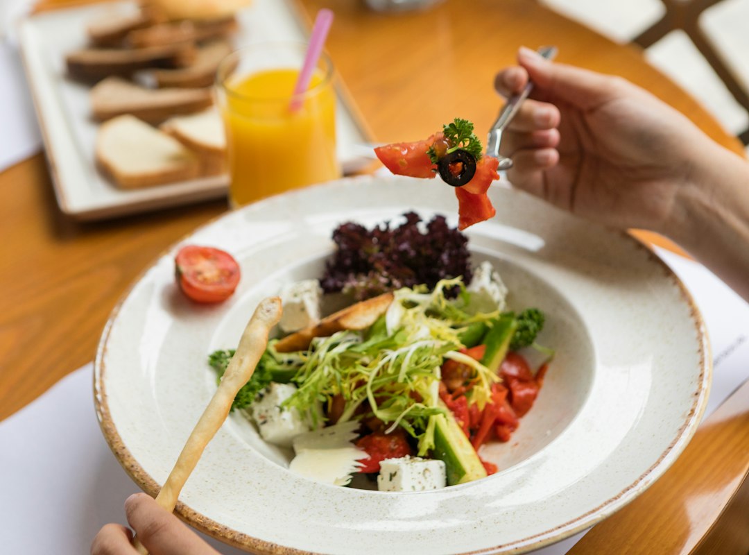 Gesunde Ernährung mit frischen Lebensmitteln